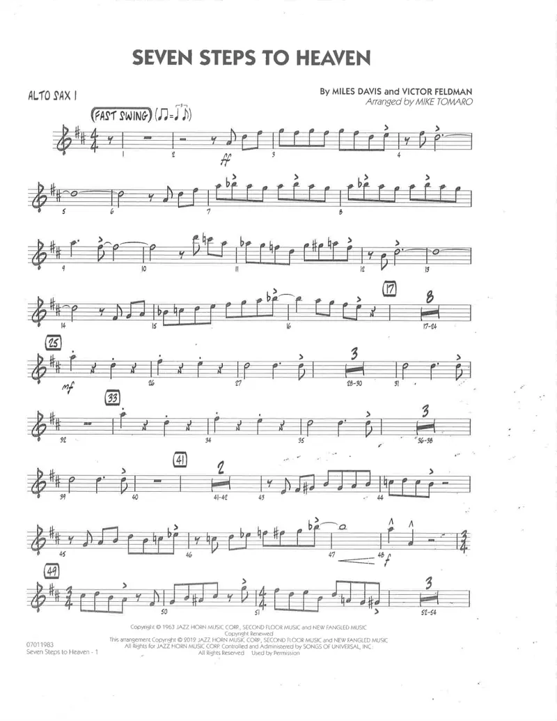 Seven Steps To Heaven score preview