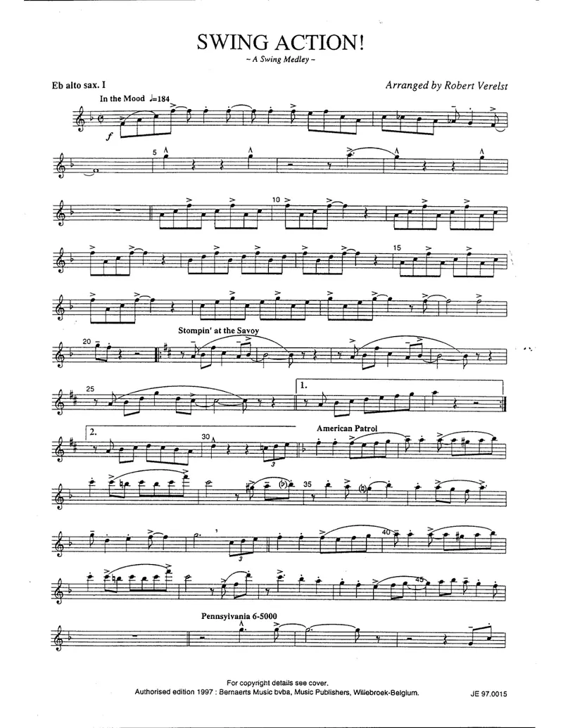 Swing Action (A Swing Medley) preview page 1
