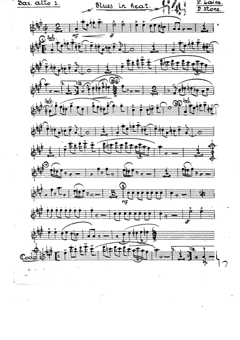 Blues In Beat score preview