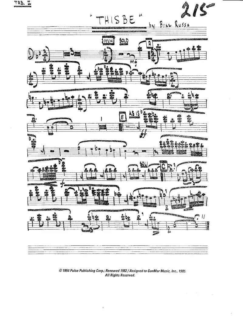 Thisbe score preview