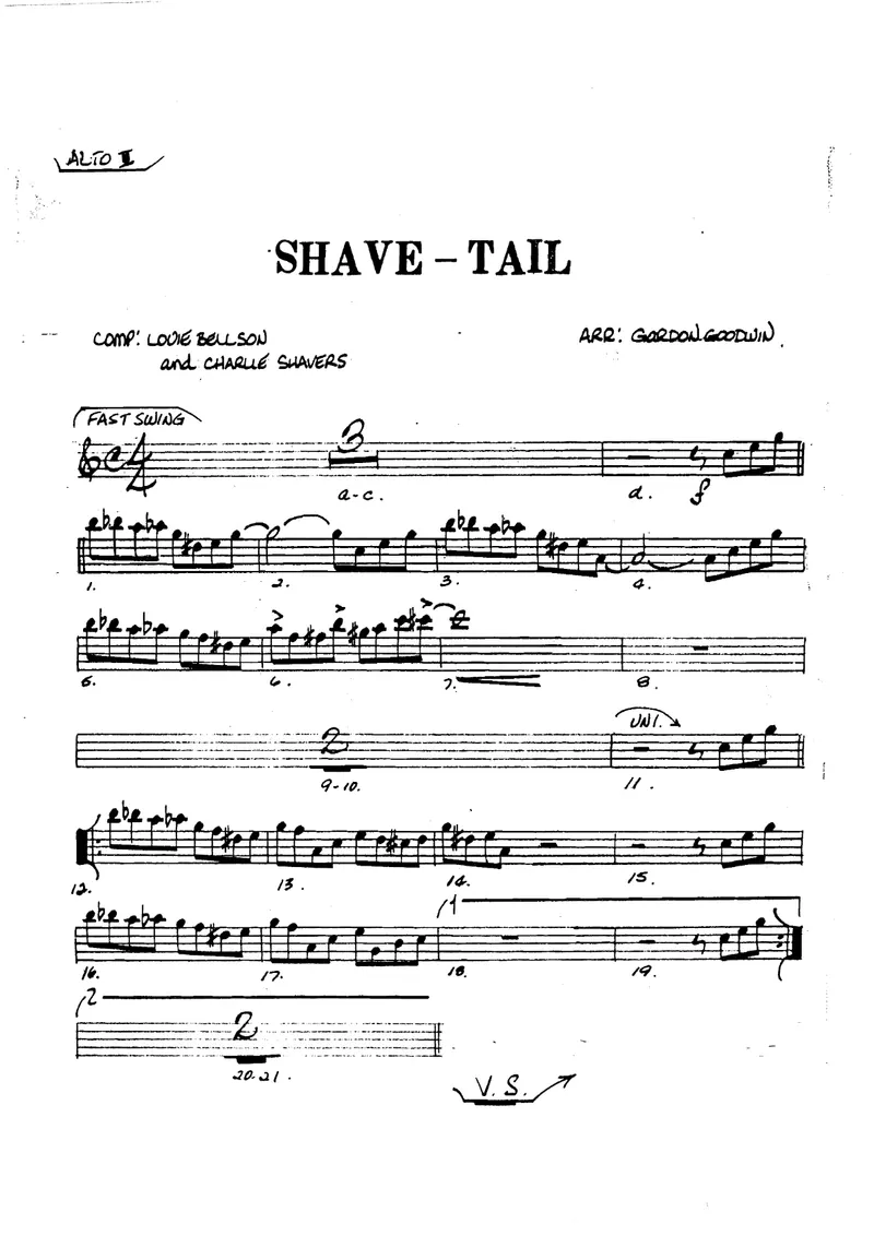 Shave-Tail score preview