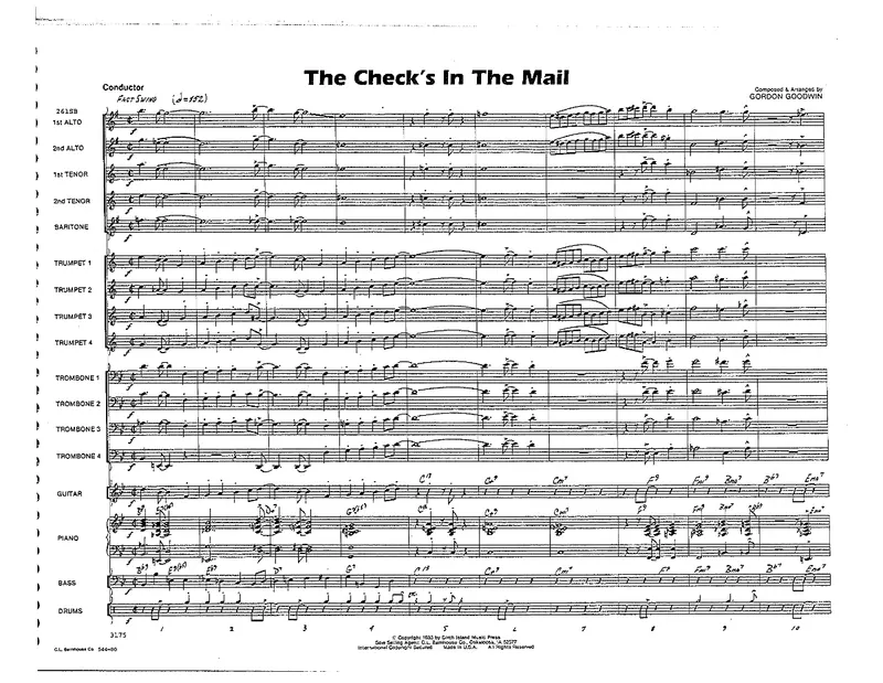 The Check's In The Mail score preview