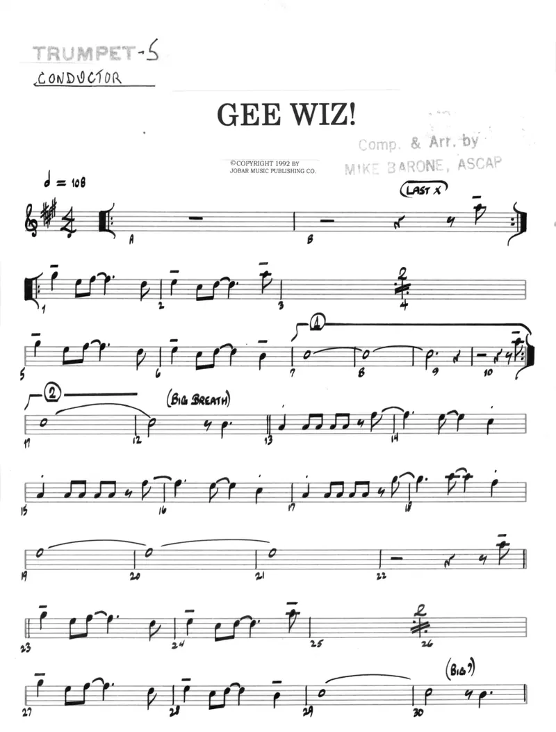 Gee-Wiz score preview