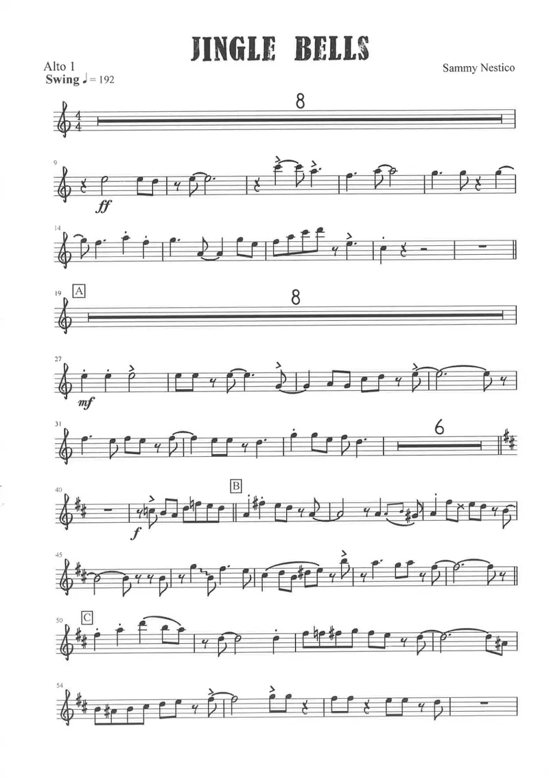 Jingle Bells score preview