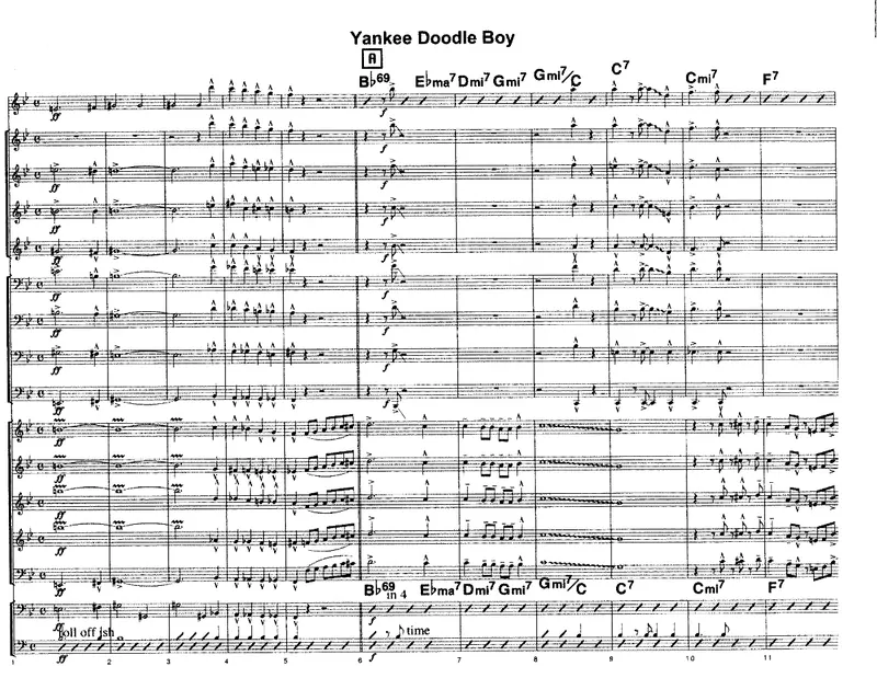Yankee Doodle Boy score preview