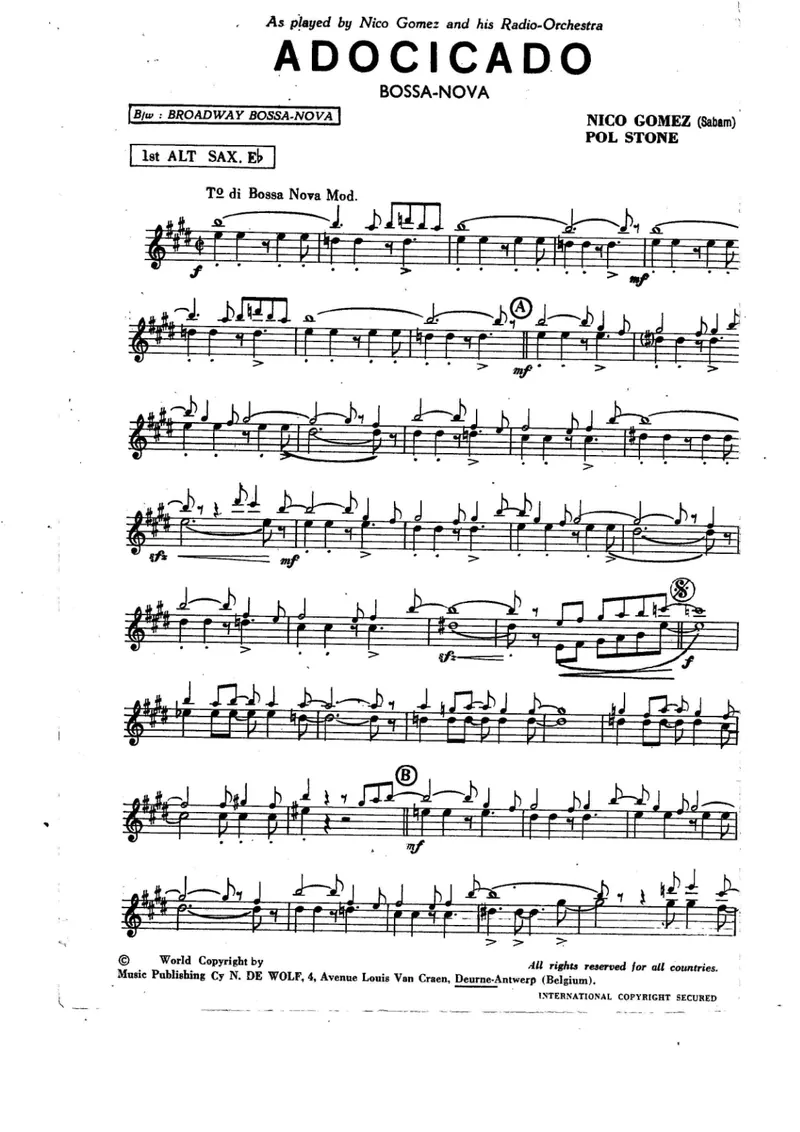Adociado score preview