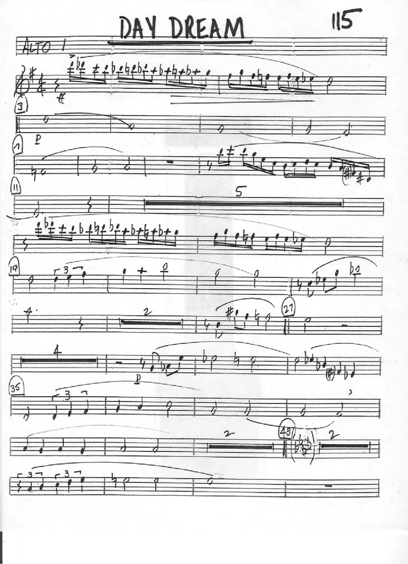 Day Dream score preview