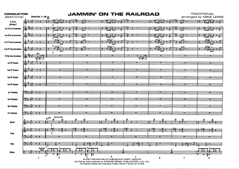 Jammin' On The Railroad score preview