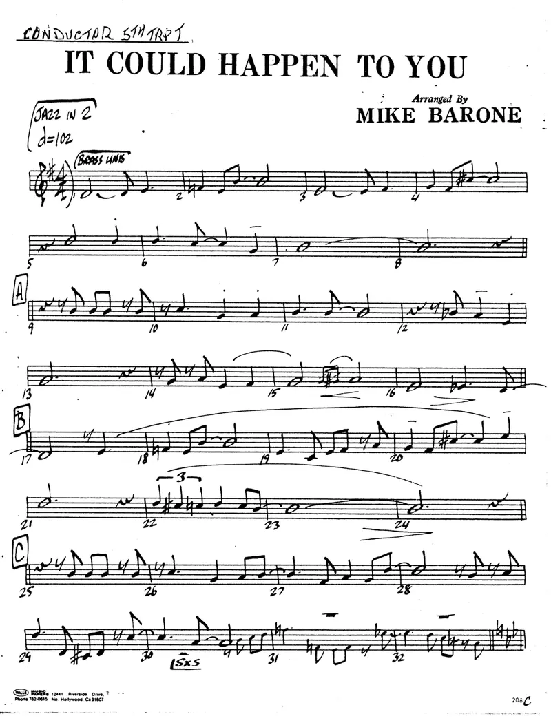 It Could Happen To You score preview
