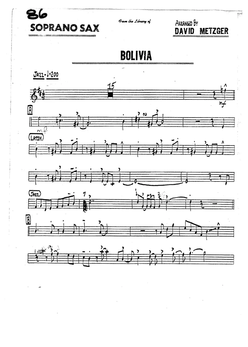 Bolivia score preview