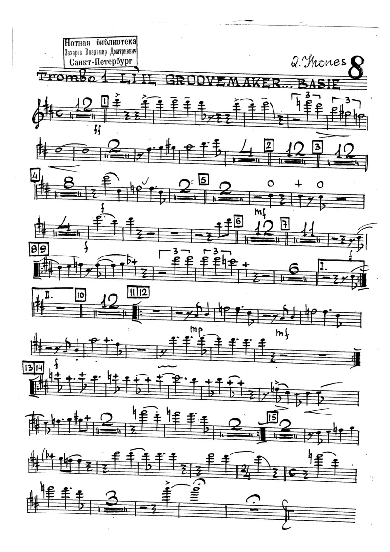 Li'L Ol' Groovemaker score preview