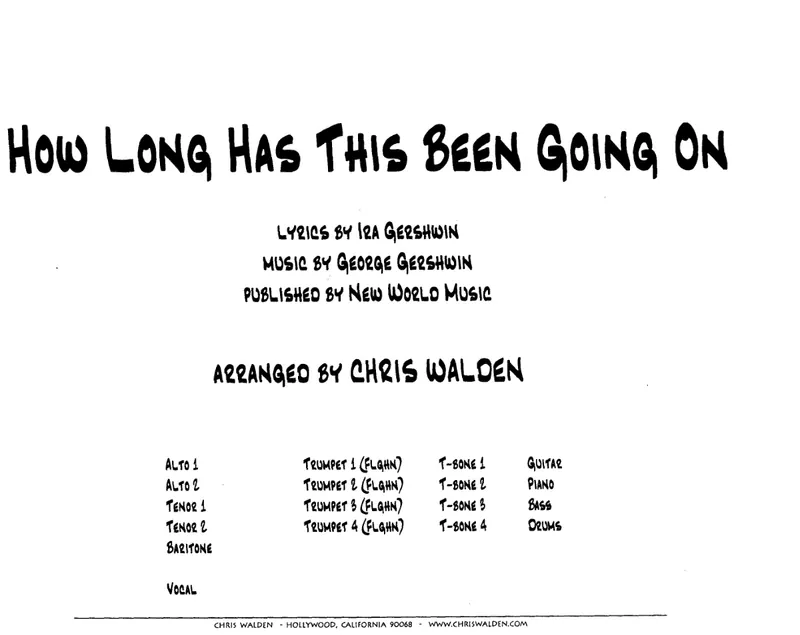 How Long Has This Been score preview