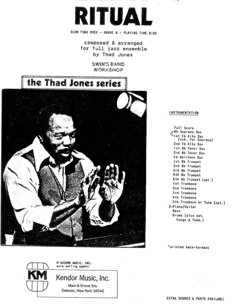 Ritual (Thad Jones) score preview