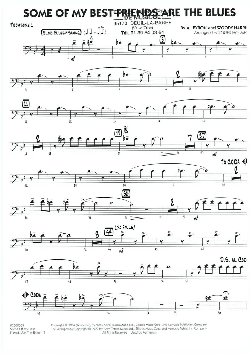 Some Of My Best Friends Are The Blues score preview