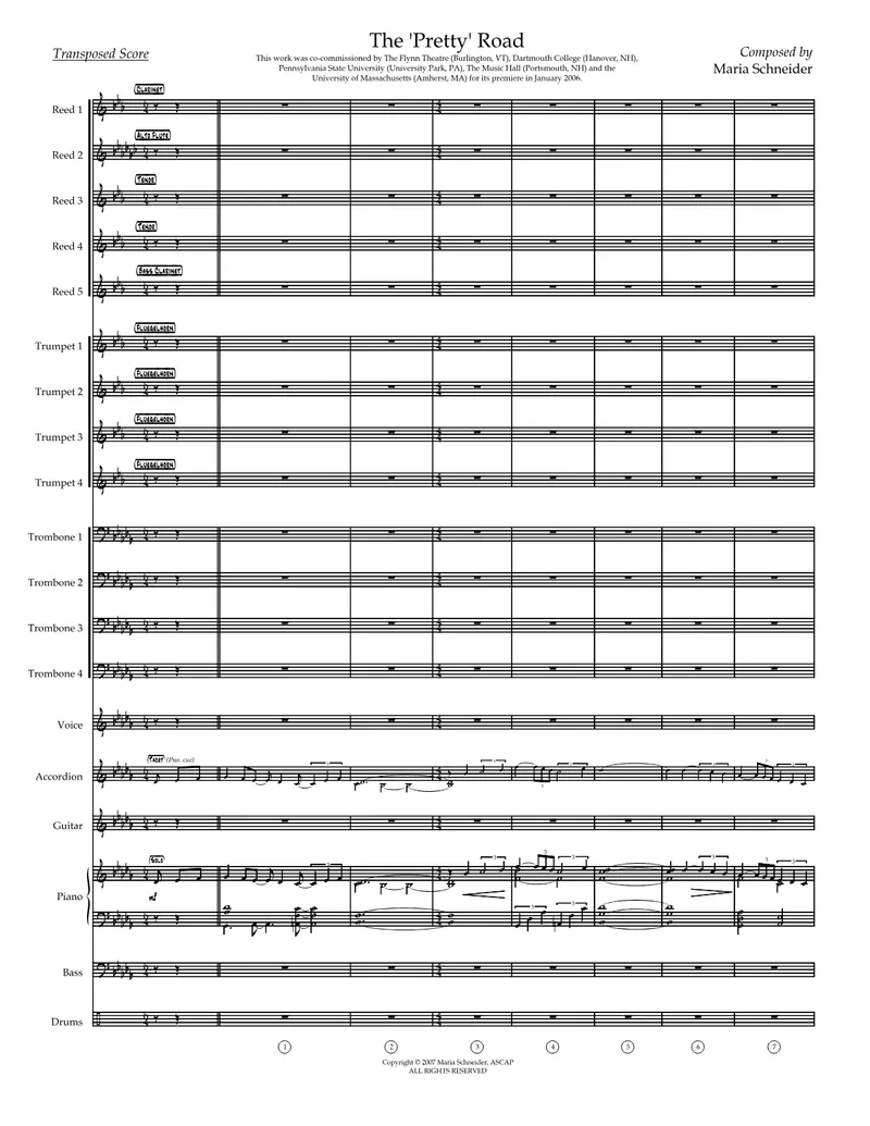 The Pretty Road score preview