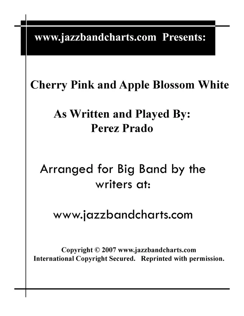 Cherry Pink And Apple Blossom White score preview