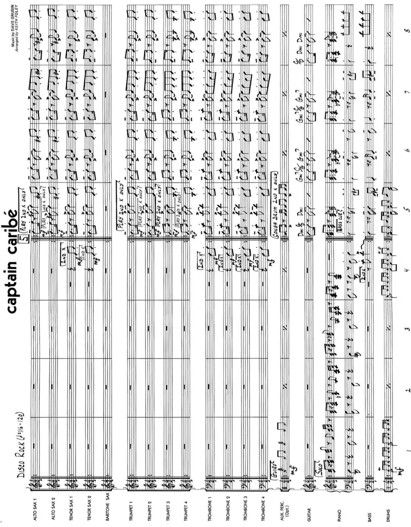Captain Caribe score preview