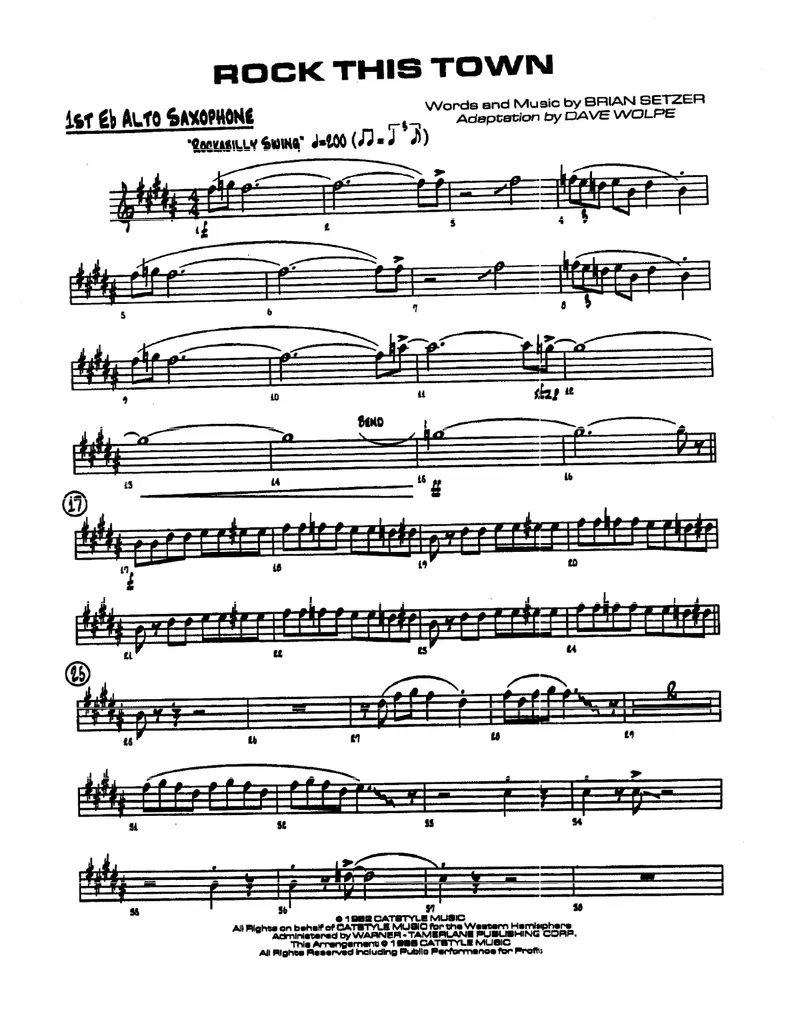 Rock This Town score preview