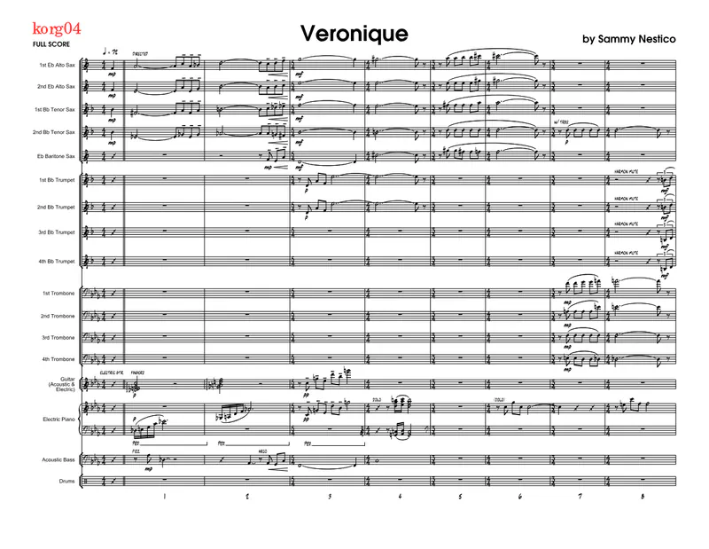 Veronique score preview