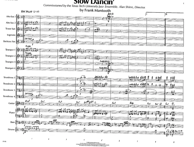 Slow Dancin' score preview