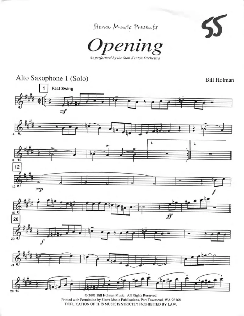 Opening score preview