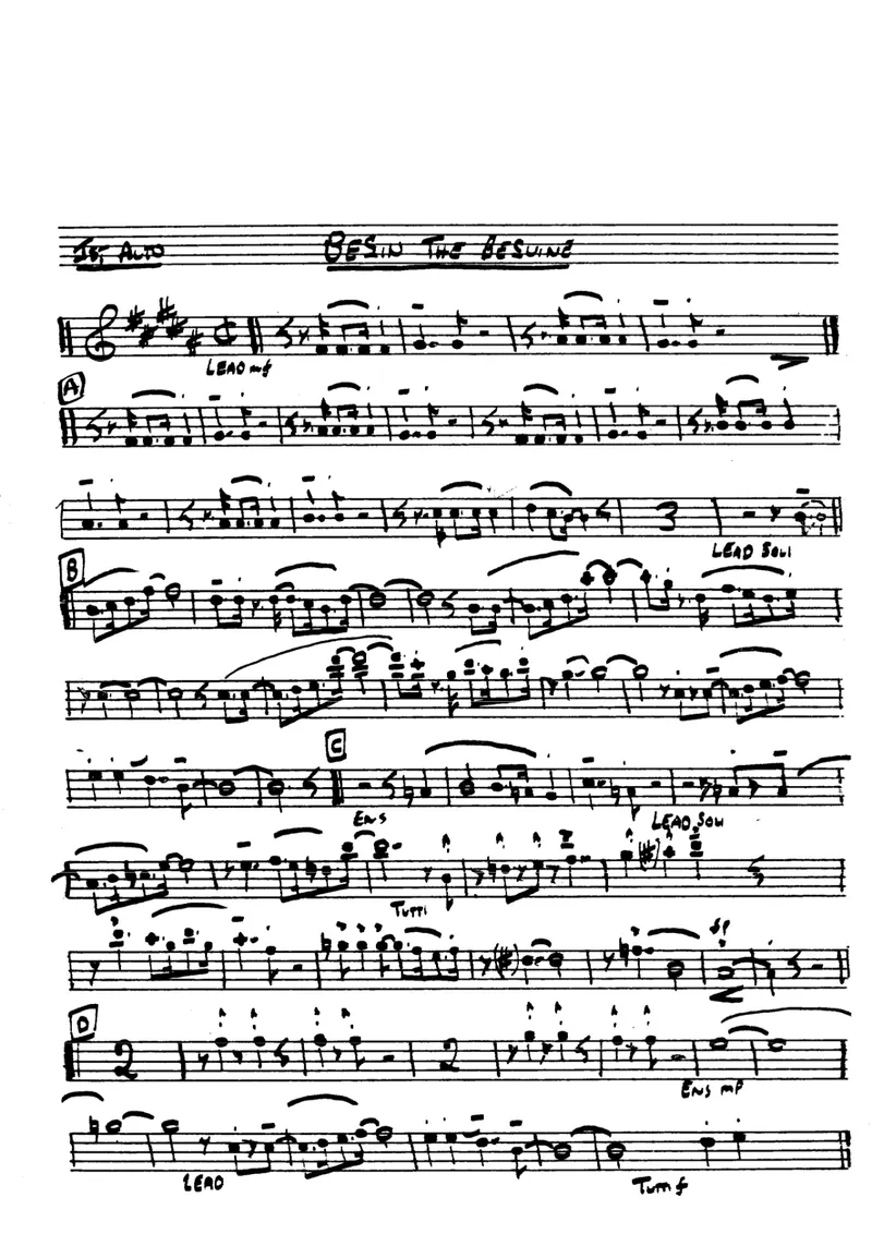 Begin The Beguine score preview