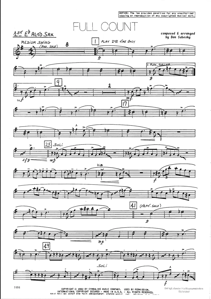 Full Count score preview