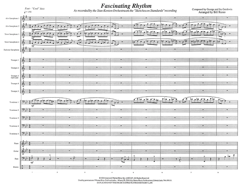 Fascinating Rhythm score preview