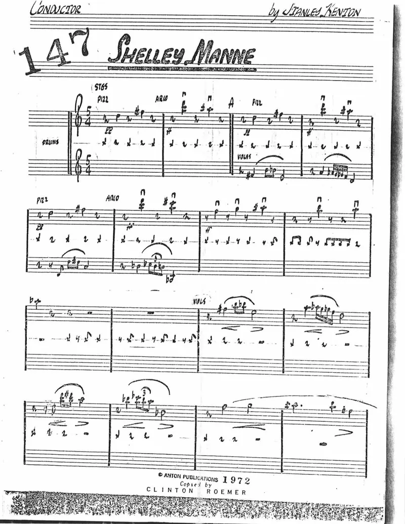 Shelly Manne score preview