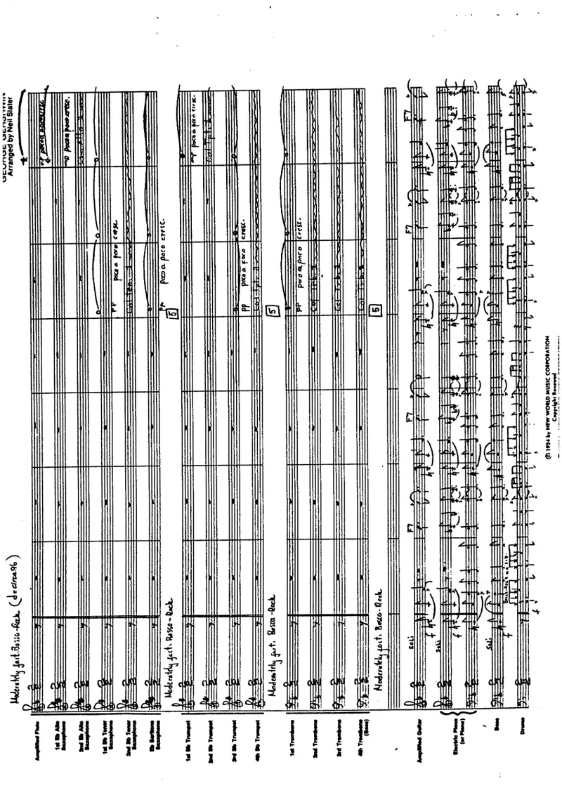 Rhapsody In Blue score preview