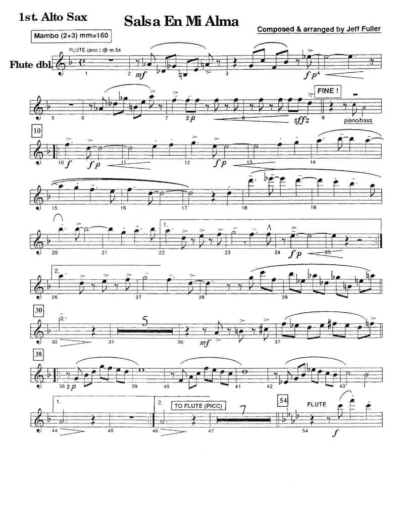 Salsa En Mi Alma score preview