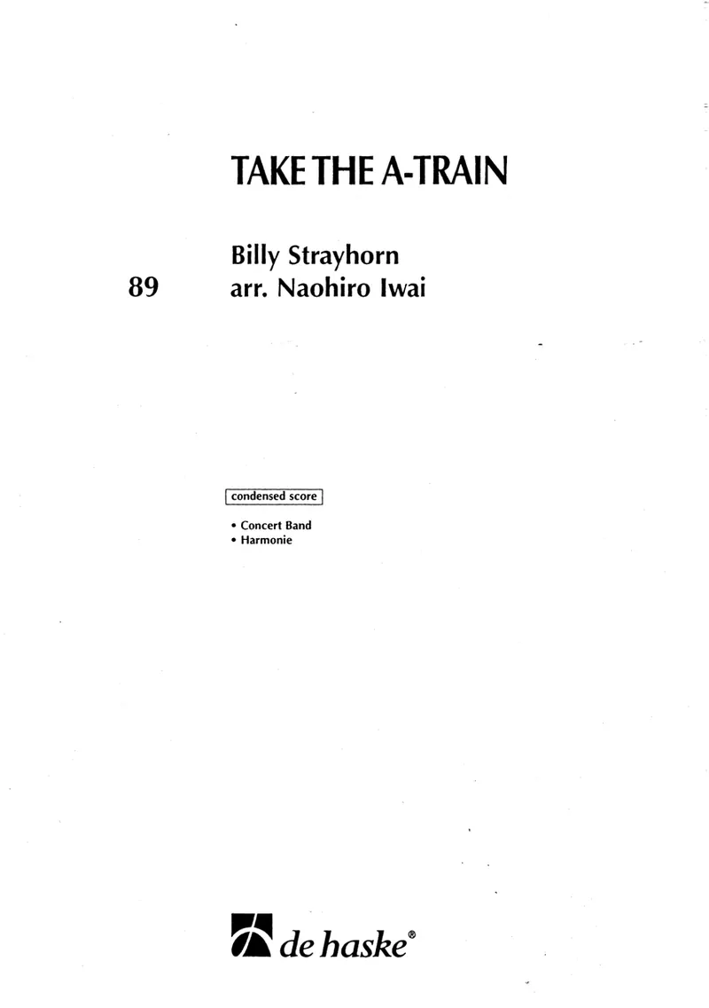 Take The A Train score preview