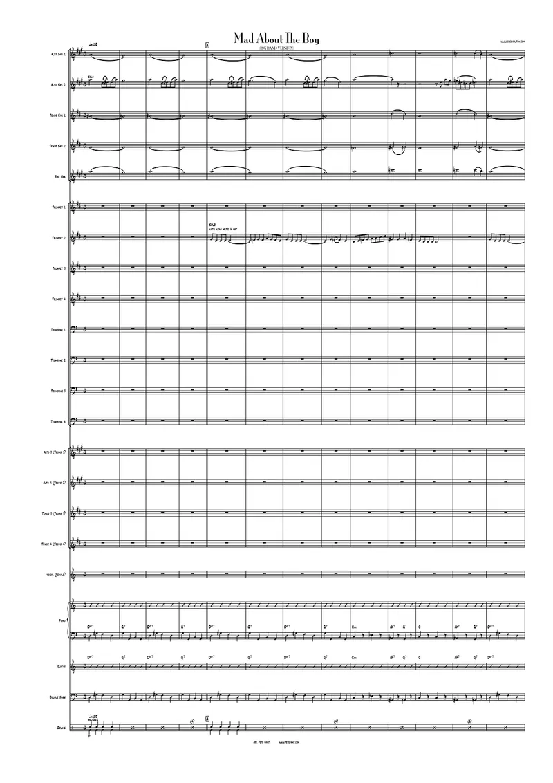 Mad About The Boy (Jack Hylton) Female Vocal score preview