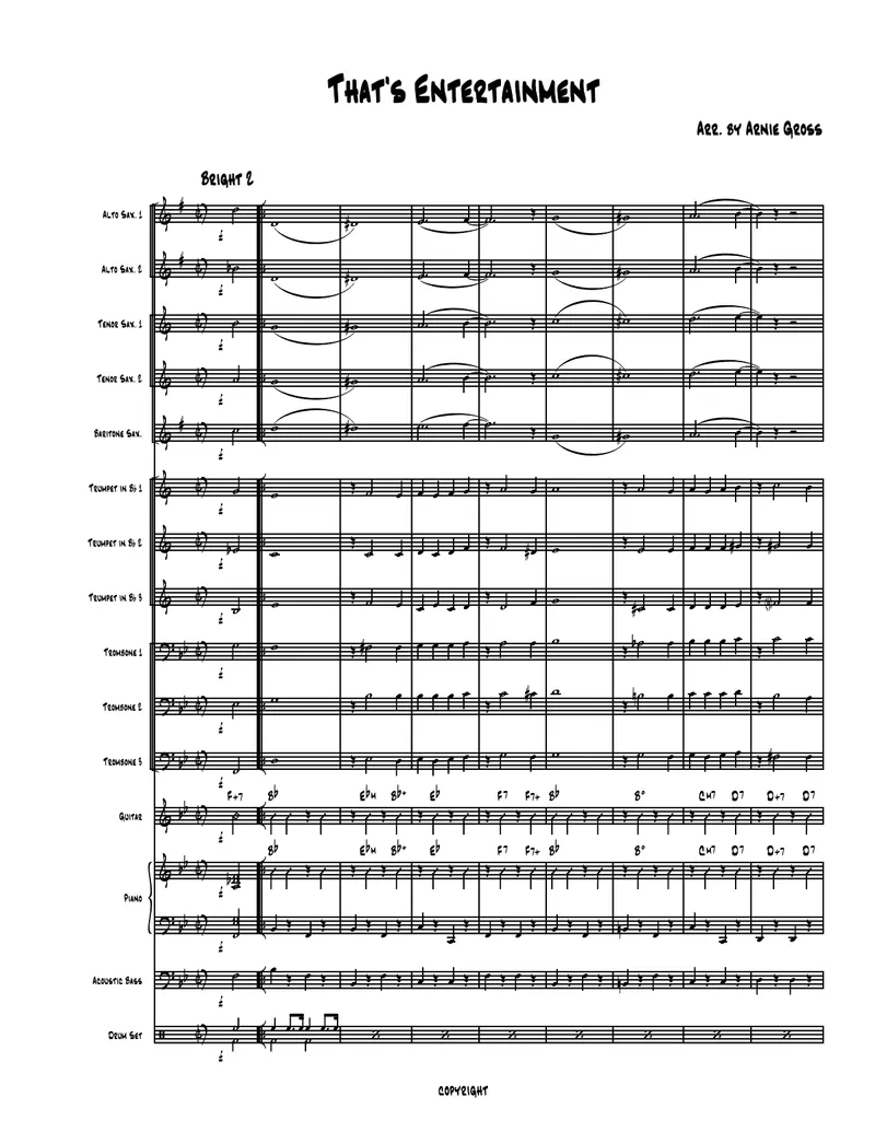 That's Entertainment score preview