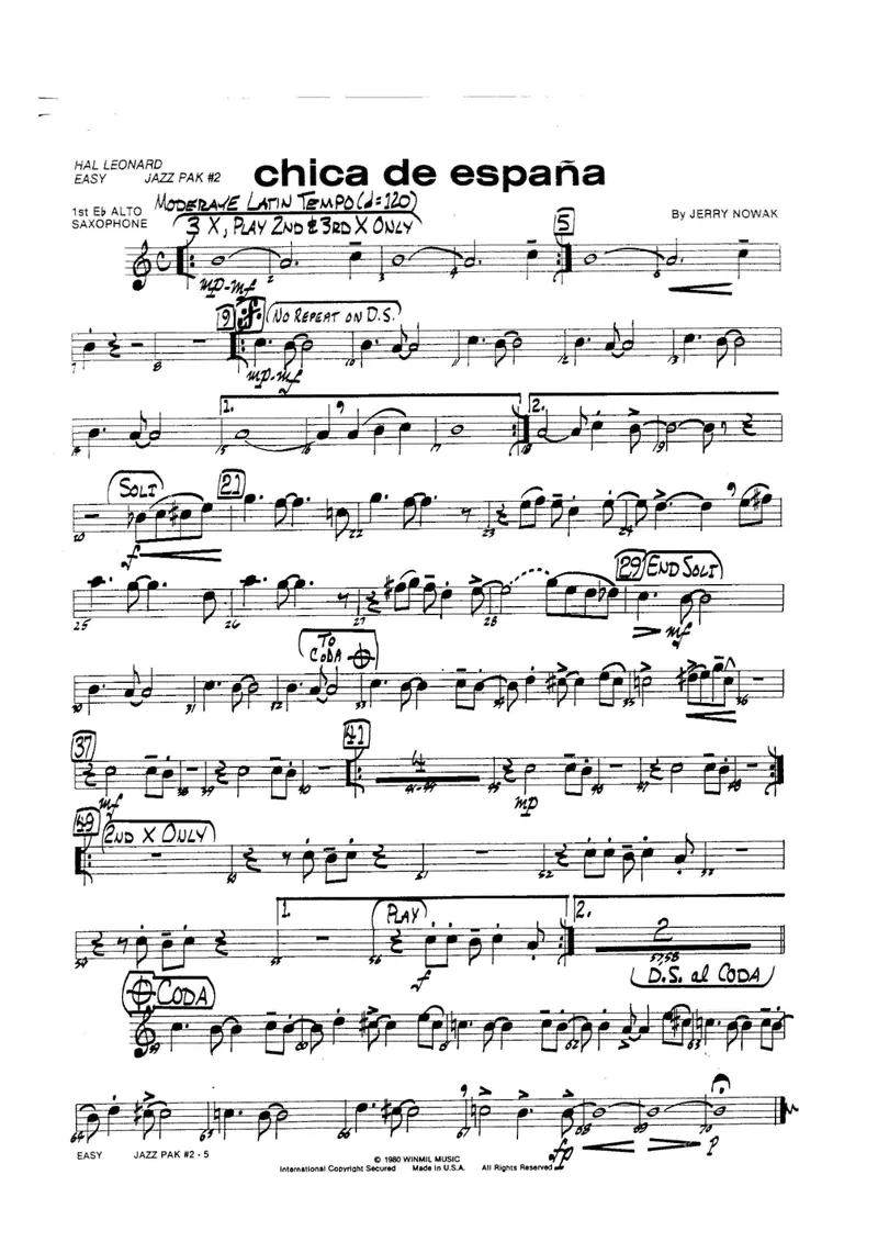 Chica De Espana score preview