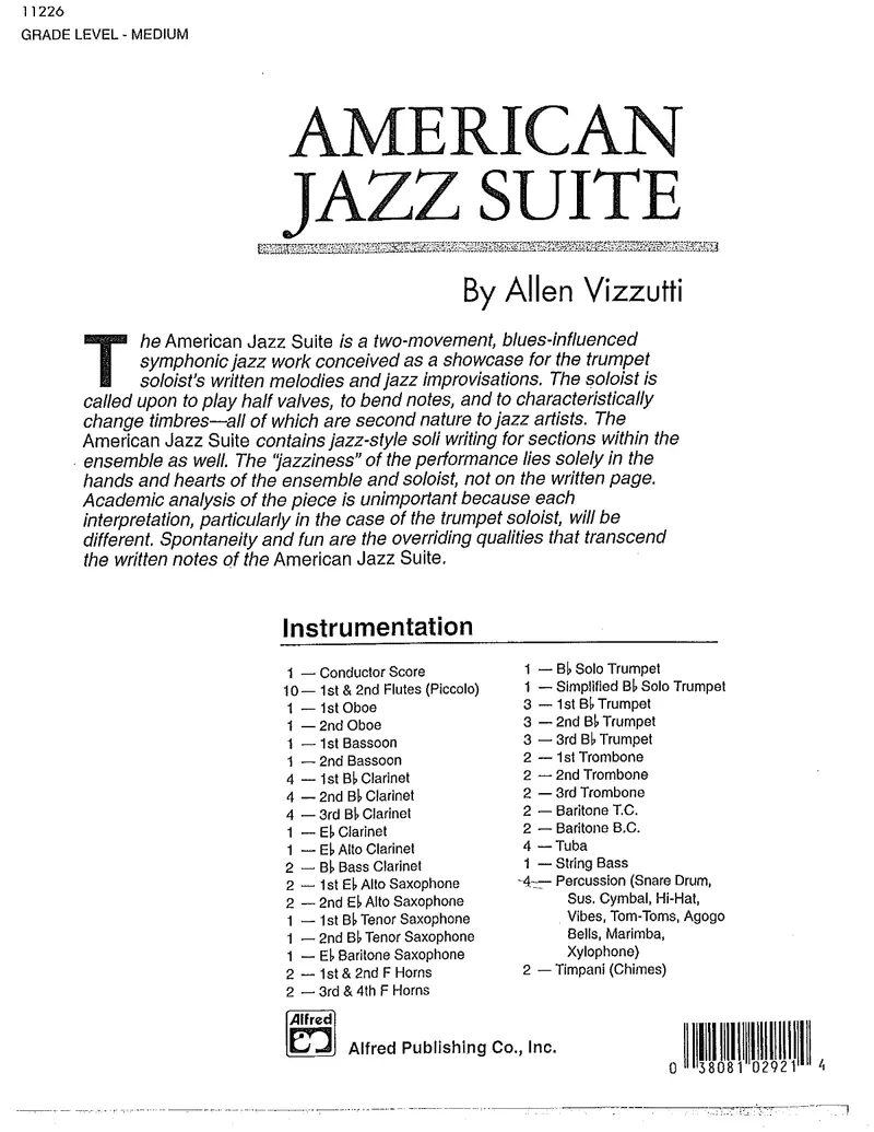 American Jazz Suite score preview