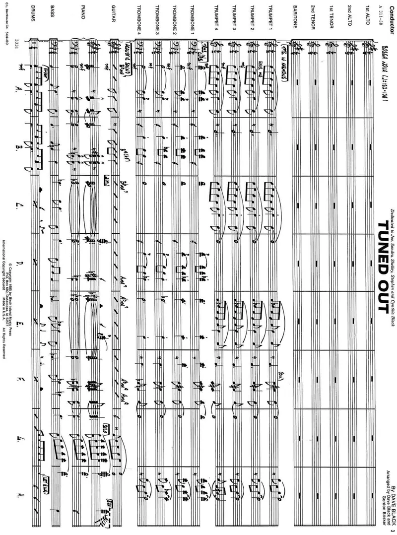 Tuned Out score preview