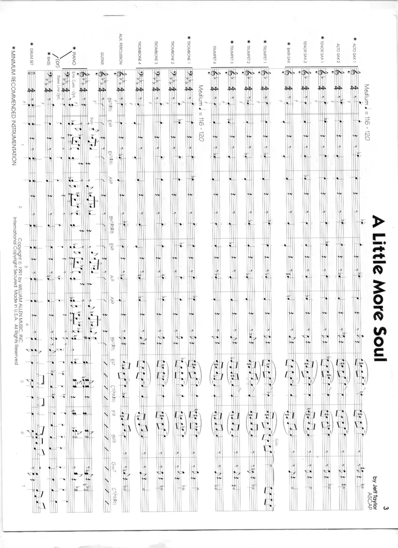 A Little More Soul score preview