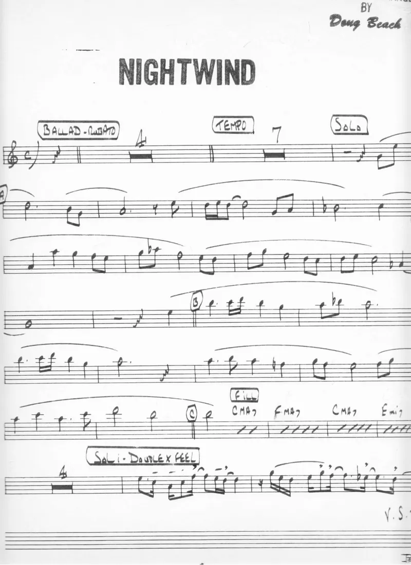 Nightwind score preview