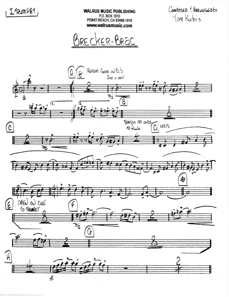 Brecker-Brac score preview