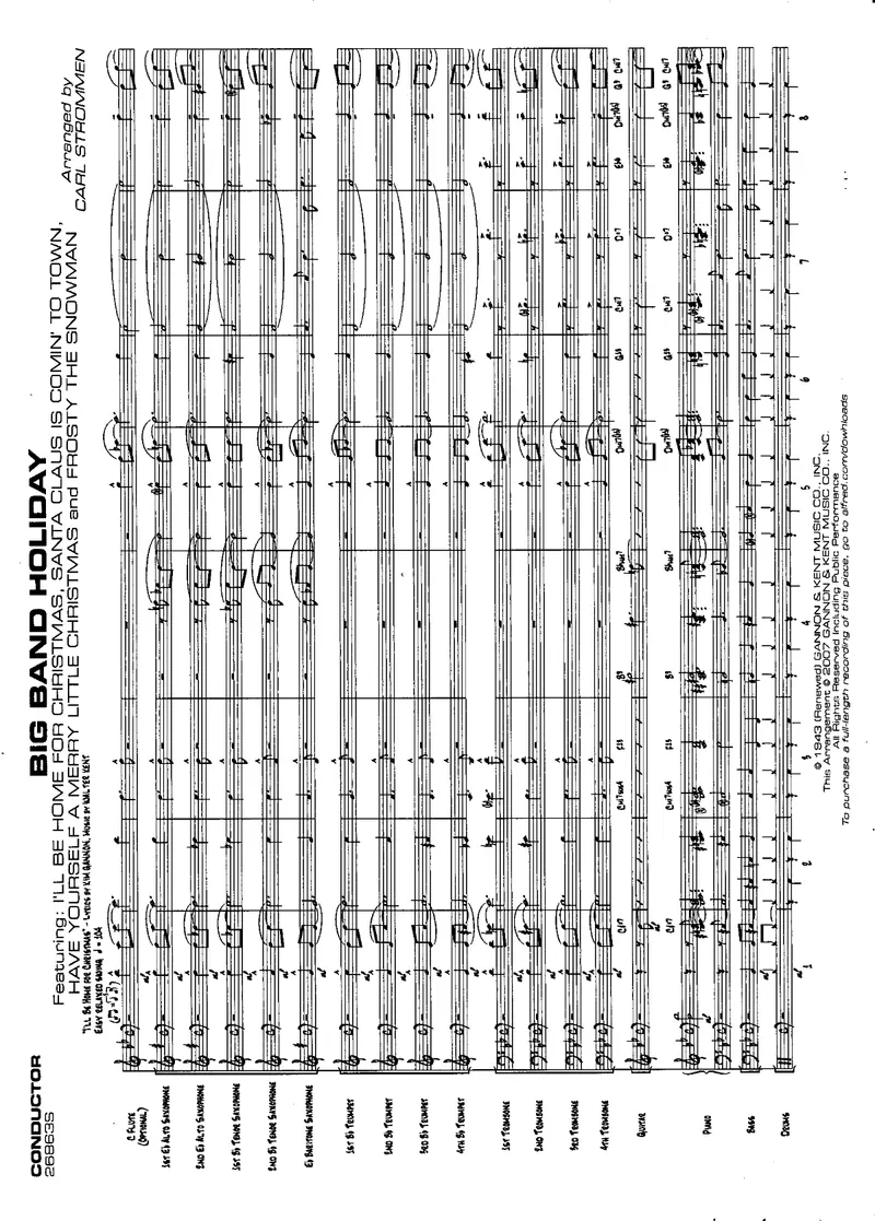 Big Band Holiday (Christmas Medley) C.StrommenюMP3 score preview