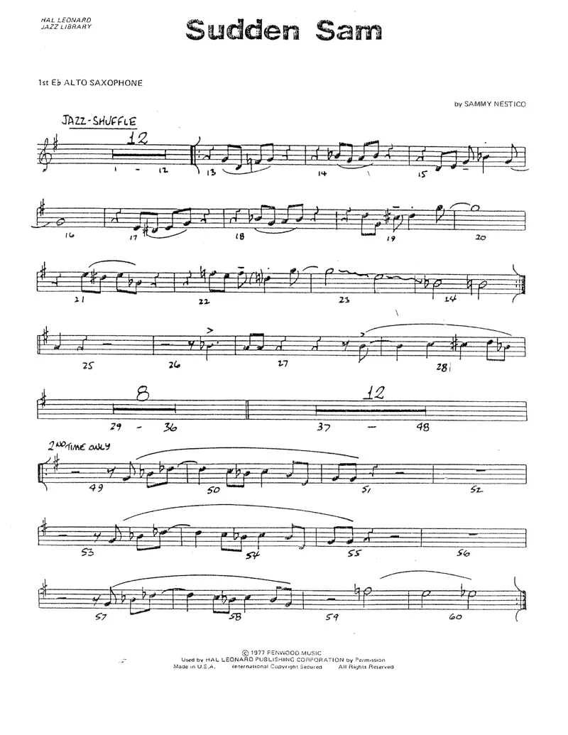 Sudden Sam score preview