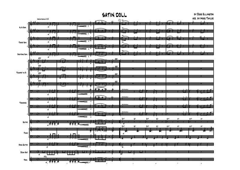Satin Doll score preview