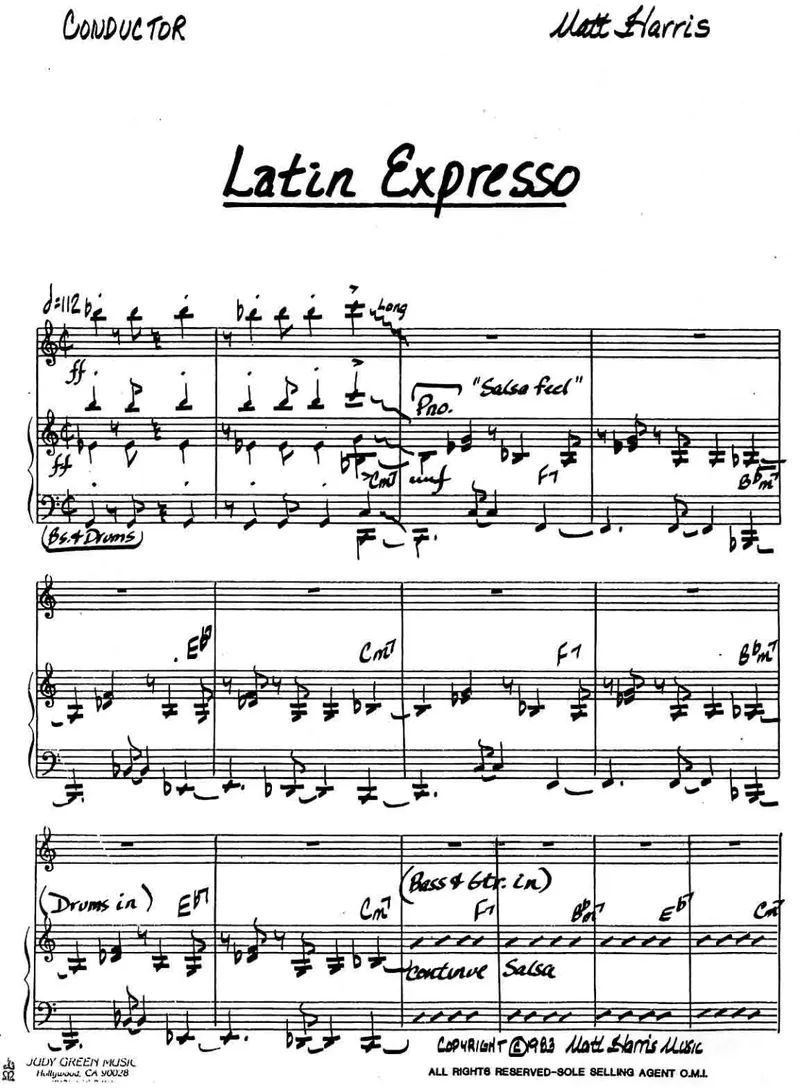 Latin Expresso score preview
