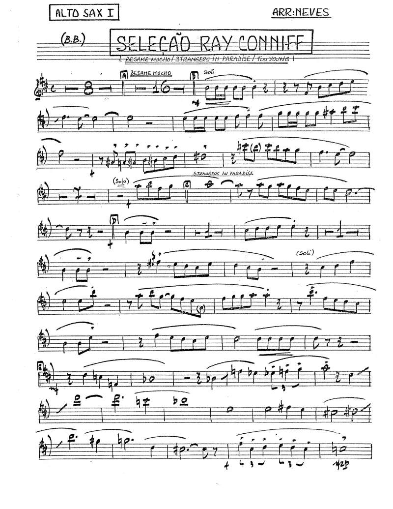 Ray Conniff Medley score preview