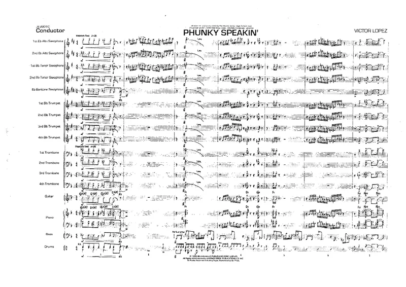 Phunky Speakin' score preview