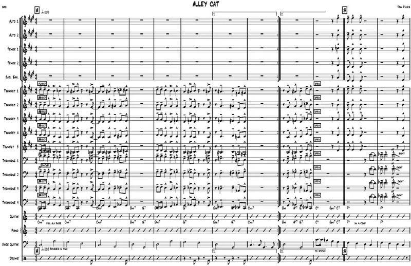 Alley Cat score preview