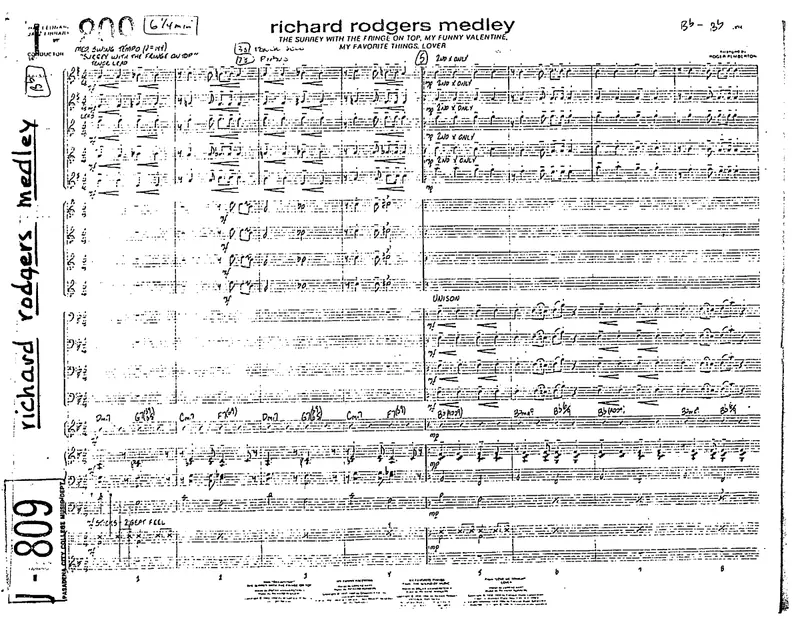 Richards Rodgers Medley score preview