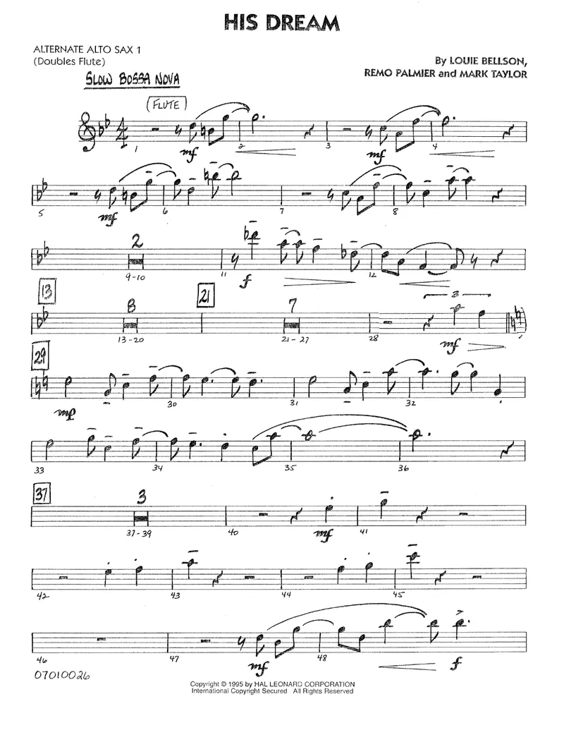 His Dream score preview