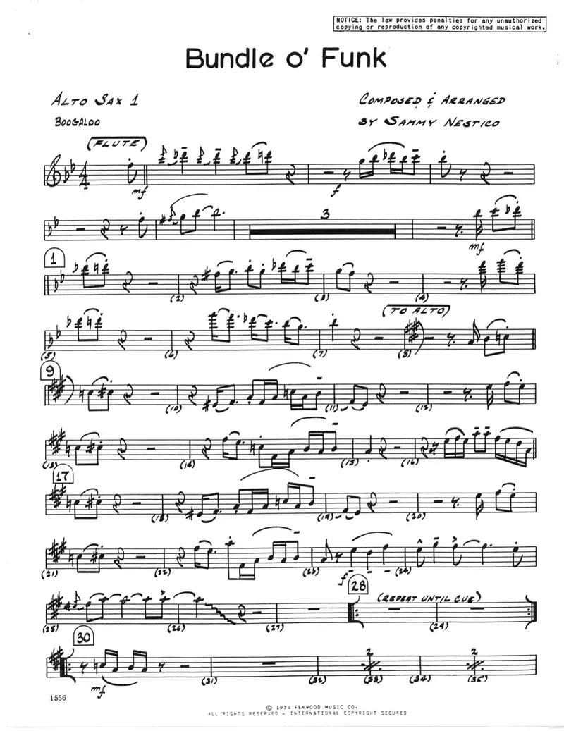 Bundle O' Funk score preview